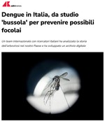 Dengue in Italia, da studio "bussola" per prevenire possibili focolai